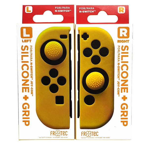 Silicona + Analogos Control Joy-Con (Amarillo) 